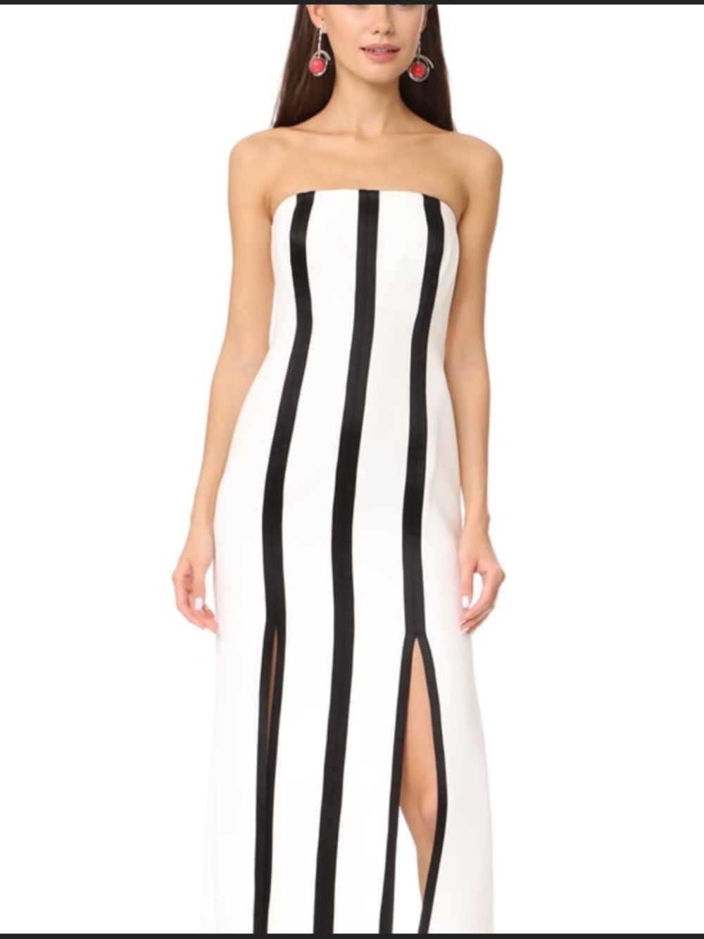 Diane von Furstenburg Strapless Structured Midi Dress